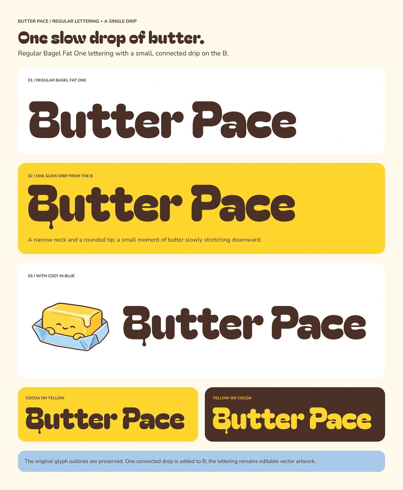 Butter Pace — brand identity board 9