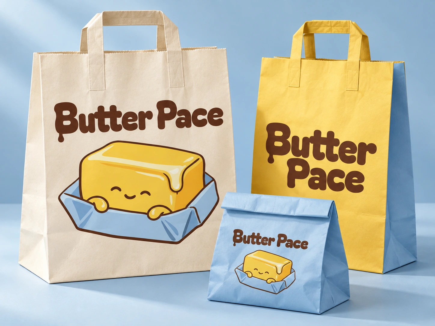 Butter Pace — Paper takeaway bags mockup