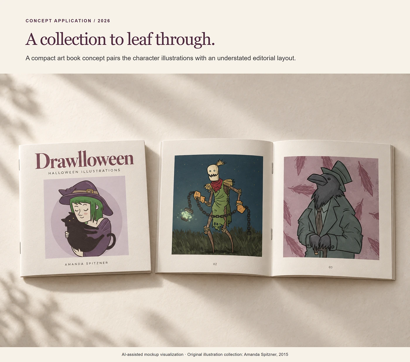 Drawlloween — Art book concept